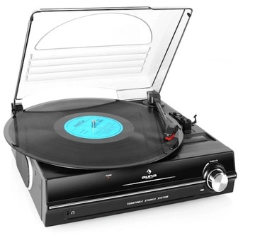 Auna 10015399 Gramofon z wbudowanymi głośnikami