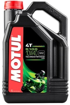 OLEJ SILNIKOWY MOTUL 5100 10W40 MA2 ESTER 4T 4L