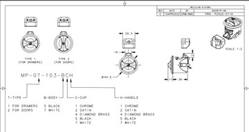 NOVIBRA CLOSURE BLACK Замок ящика