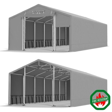 Namiot PRIME 4x12-2,5 magazynowy HALA NAMIOTOWA