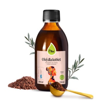 Olej dla kobiet Olini 250 ml Olej z wiesiołka, lniany, oliwa z oliwek