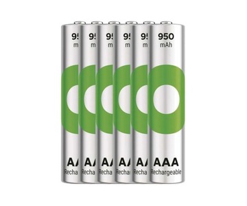 Akumulator GP RecyKo New AAA R3 950mAh NiMH (6 sztuk)