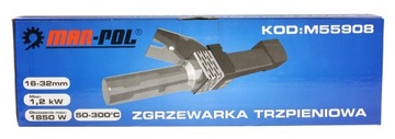 M55908 Аппарат для сварки штырей для ПП труб 16-32 мм, 1850 Вт
