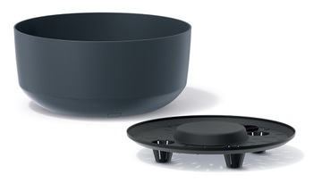 ЦВЕТОЧНЫЙ ГОРШОК GRACE Bowl 23,5 СМ DGRS240L АНТРАЦИТОВЫЙ