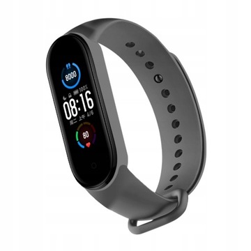 OPASKA DO XIAOMI MI BAND 5 6 7 PASEK BRANSOLETKA CIEMNOSZARA KOLORY