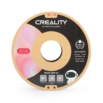 FILAMENT CREALITY CR-PLA CZERWONY RED MAT 1KG