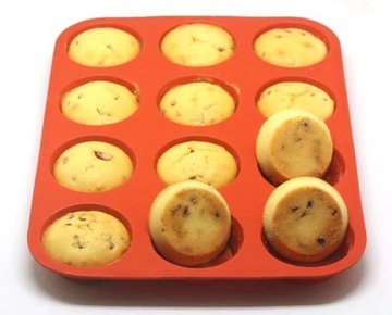 СИЛИКОНОВАЯ ФОРМА ДЛЯ ВЫПЕЧКИ МАФИНОВ ФОРМА ДЛЯ МАФИНОВ 12 шт.