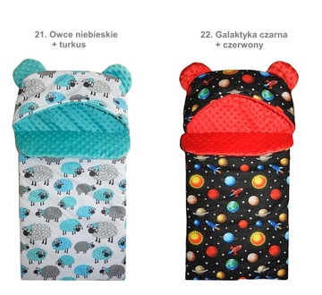 СПАЛЬНЫЙ МЕШОК MINKY+ХЛОПОК Для коляски, Для гондолы 40х80
