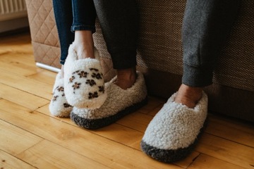 KRYSTA męskie unisex kapcie z wełny owczej wysokie