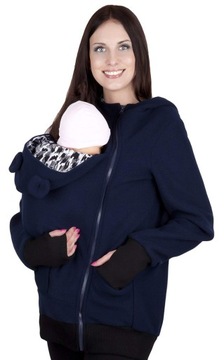 Bluza polarowa do noszenia dziecka granat M21 L
