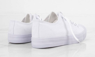 4971 БЕЛЫЕ НИЗКИЕ КРОССОВКИ КЛАССИЧЕСКИЕ 37