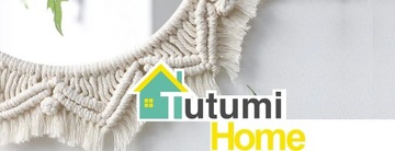 КРУГЛОЕ НАСТЕННОЕ ЗЕРКАЛО БОХО МАКРАМЕ 53см НАТУРАЛЬНЫЙ