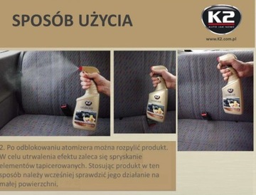 K2 DEOCAR TRUSKAWKA 700ml odświeżacz i neutralizator powietrza w jednym 428