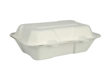 LUNCH BOX z trzciny bagasse 23x15 eko 50szt.