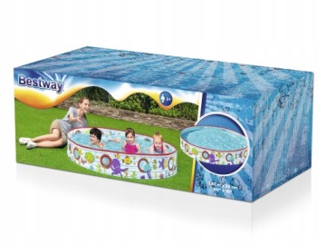 Басейн ROZPOROWY садовий 152 x 25 см BESTWAY 55029 великий для дітей
