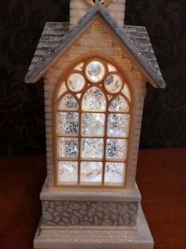 Фонарь фонарь Рождественская церковь Светодиодный фонарь с музыкальной шкатулкой