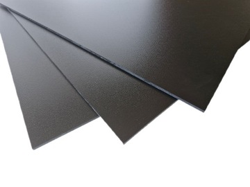 Плита АБС - толщина 2мм, черный цвет (500х1000)