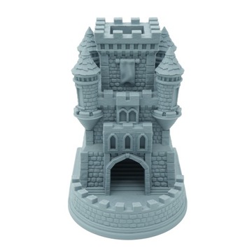 Башня для игры в кости бастиона защитника Светло-серый