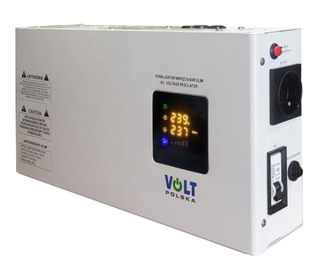 STABILIZATOR AGREGAT NAPIĘCIA AVR 3000VA 8% SLIM WISZĄCY VOLT POLSKA