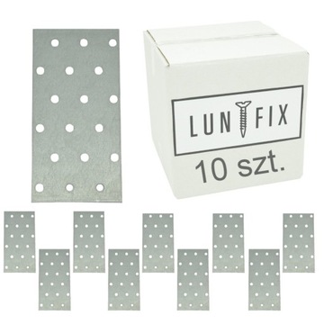 Płytka perforowana łącznik płaski 120x60 10szt PP6