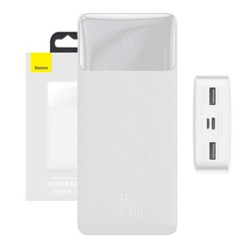 Bateria zewnętrzna Powerbank BASEUS Bipow 20000mAh PD 15W z kablem USB