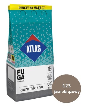ATLAS FUGA CERAMICZNA 123 JASNOBRĄZOWY 2KG