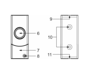 КНОПКА БЕСПРОВОДНОГО ЗВОНКА OR-DB-QX-155