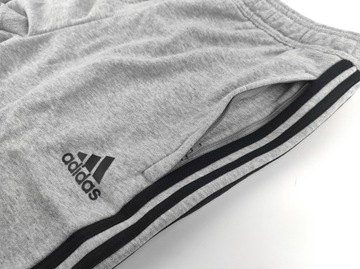 2723 SPODNIE MĘSKIE ADIDAS DRESOWE KIESZENIE NA ZAMEK BAWEŁNIANE XL