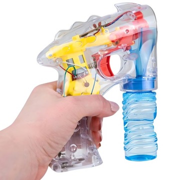 ПИСТОЛЕТ ДЛЯ МЫЛЬНЫХ ПУЗЫРЕЙ, С ПОДСВЕТКОЙ, АВТОМАТИЧЕСКИЙ