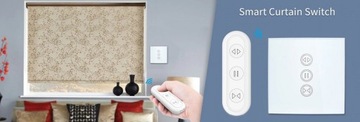 СЕНСОРНЫЙ КОНТРОЛЛЕР ЖАЛЮЗИ + ПУЛЬТ TUYA WIFI RF
