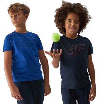 KOSZULKA CHŁOPIĘCA 4F T-SHIRT DZIECIĘCY 2SZT. 146
