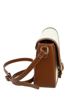 Сумка-мессенджер David Jones, эко-кожа, холст