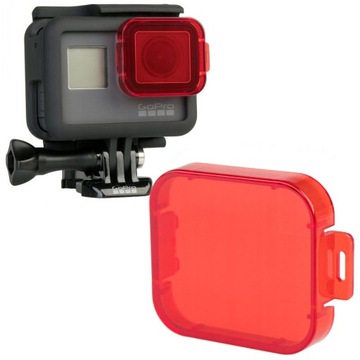 Красный корректирующий фильтр для GoPro HERO 7 6 5 BLACK