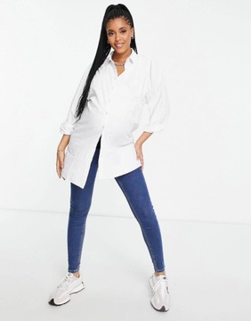 MATERNITY JEANSY GŁADKIE ROZM W30/L32 430