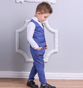 ТОРЖЕСТВЕННЫЙ КОМПЛЕКТ ДЛЯ МАЛЬЧИКОВ С ЖИЛЕТОМ, рубашка из 4 предметов, 92/98