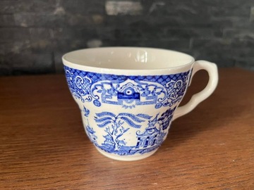 Filiżanka kobalt porcelana Churchill England Blue Willow motyw chiński