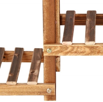 БОЛЬШАЯ ДЕРЕВЯННАЯ КЛУМБА ПОДСТАВКА ДЛЯ РАСТЕНИЙ 5 ЯРУСОВ СТОЯЧИЙ КНИЖНЫЙ ШКАФ