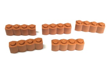 094l. LEGO 30137 palisada murek brązowy - 5 sztuk