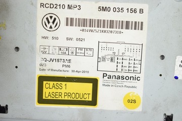 РАДИО VW POLO V 6R 5M0035156B