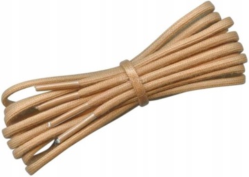 G15-90 BEŻOWE 3,5 mm WOSKOWANE SZNUROWADŁA 140 CM