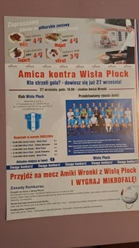 АМИЦА ВРОНКИ – ВИСЛА ПУЦК 27.09.2004 ПРОГРАММА МАТЧА