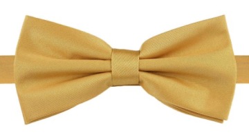 MUCHA MUSZKA MĘSKA ZŁOTA KLASYCZNA GŁADKA KOLOR JASNY ZŁOTY