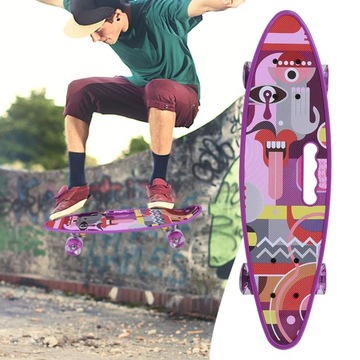 Портативный детский скейтборд на четверку.