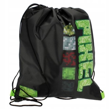 Worek Starpak Pixel na buty strój na WF plecak szkolny 39 x 33 cm