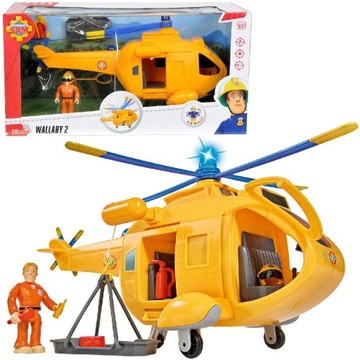 STRAŻAK SAM HELIKOPTER WALLABY 2 + FIGURKA SIMBA