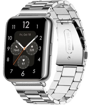 BRANSOLETA STALOWA DO HUAWEI WATCH FIT 2 ELEGANT/CLASSIC KOLORY REGULOWANA