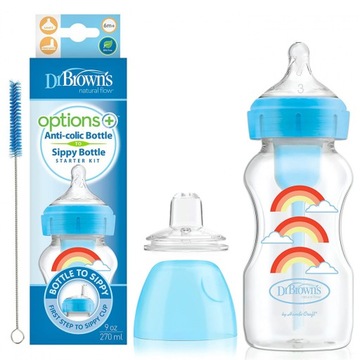 DR BROWN'S OPTIONS Butelka Szeroka Ustnik 270ml 6+