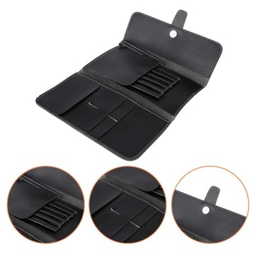 Черные парикмахерские ножницы из ПУ, расческа для салона