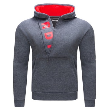 RS01 roz. XL GŁADKA BLUZA MĘSKA Z KAPTUREM