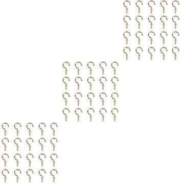 HAKI SUFITOWE METALOWE WKRĘTY DO DREWNA 60 SZT